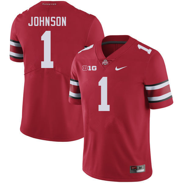 Ohio State Buckeyes Quinshon Judkins Men's's #1 Authentic Red College Football Jersey 2404IPDY4